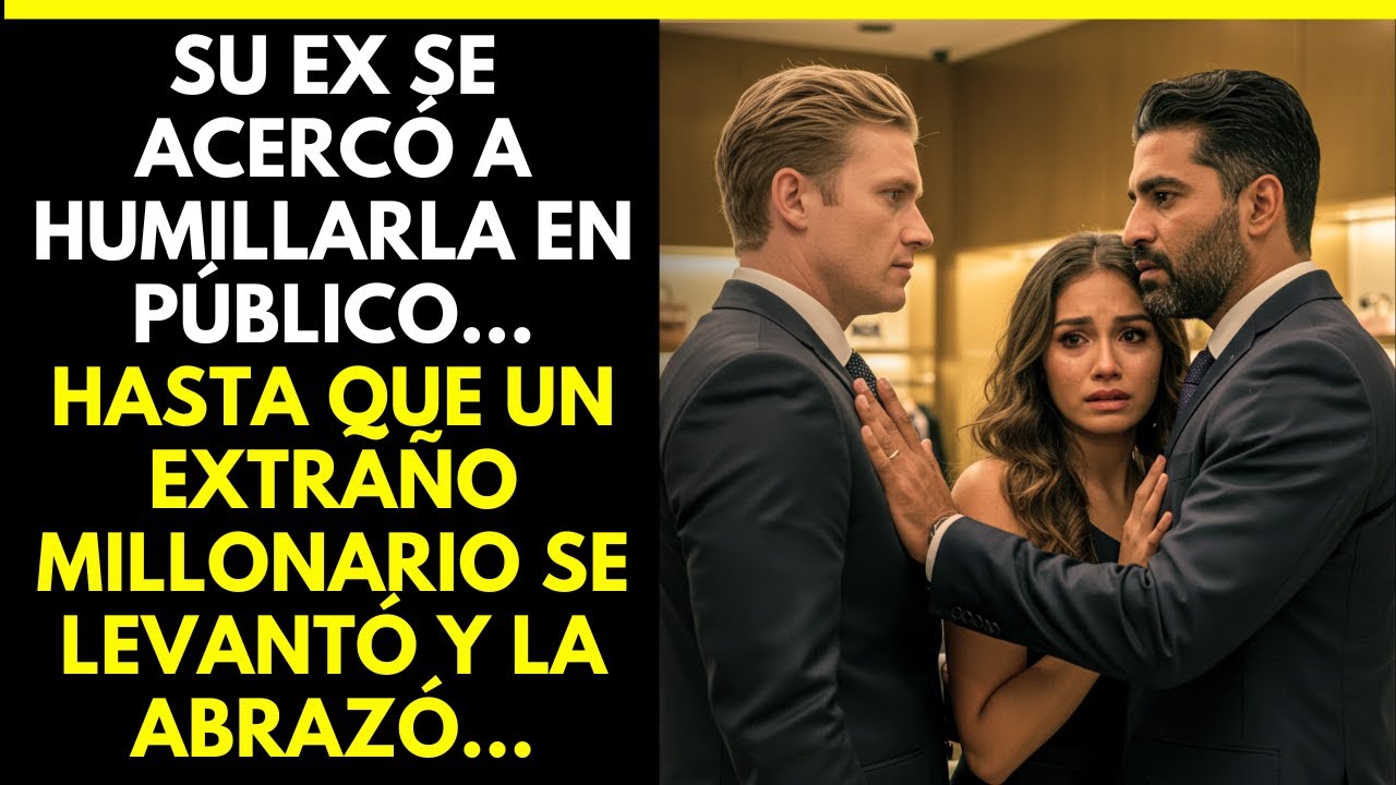 SU EX SE ACERCÓ A HUMILLARLA EN PÚBLICO… HASTA QUE UN EXTRAÑO MILLONARIO SE LEVANTÓ Y LA ABRAZÓ...