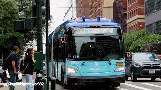 MTA New York City Bus: 2019 New Flyer XE60 Xcelsior CHARGE Articulated 4952 on the M34 SBS.