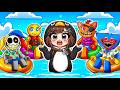 GUGUGAGA PENGUIN STUCK at a BOYS only POOL PARTY (Poppy Playtime)