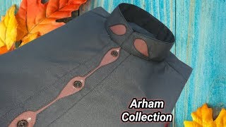 Latest Beautiful Designer Kurta for Men's 2019 / How to Make Designer kurta by Arham Collection