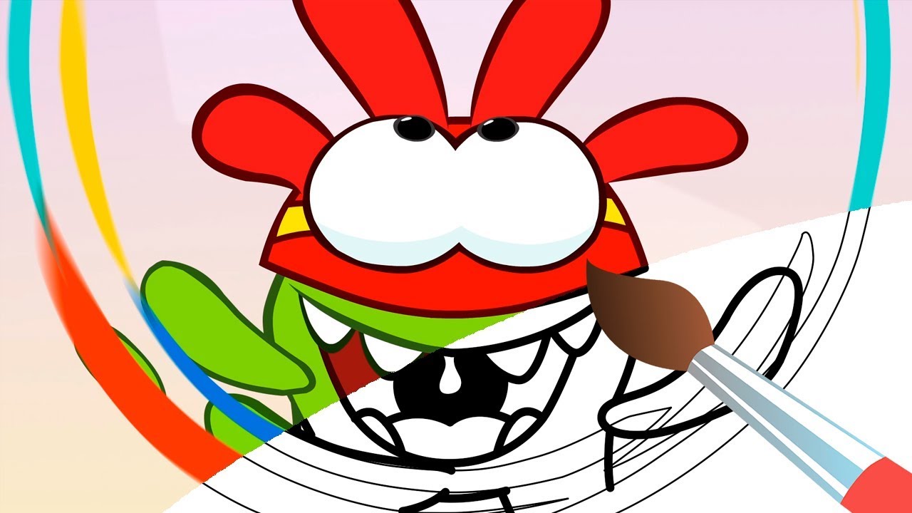 АМ НЯМ - Фестиваль Красок - Мультик Раскраска с Ам Нямом - YouTube