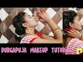 ||Transformed myself into a BENGALI GIRL||Durgapuja makeup Tutorial ||| Sreyashi Das 💕💕|||