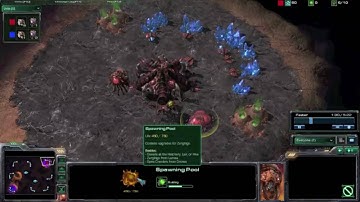 Starcraft 2 - Zerg Zergling Rush 6 Pool (NOT Beta)