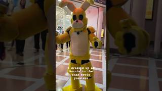 I dressed up as Spring Bonnie to the Fnaf movie premiere #fnaf #fnafmovie #bonnie #cosplay #short