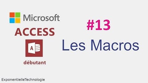 Formation Access #13: Les Macros