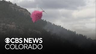 Information Firefighting teams do water and slurry drops on Burnett Gulch Fire in Larimer County Update