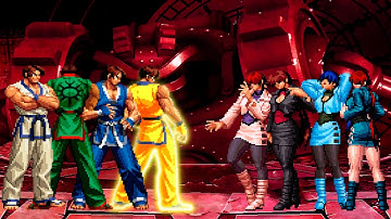 [KOF Mugen] Kim Kaphwan Team vs Shermie Team