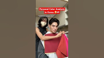 l Got a Personal Color Analysis in Korea 😳🇰🇷 #korea #seoul #coloranalysis #shorts