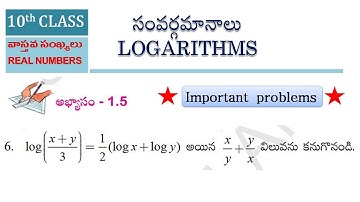 If log((x+y)/3)=1/2 (logx+logy) then find the value of x/y+y/x