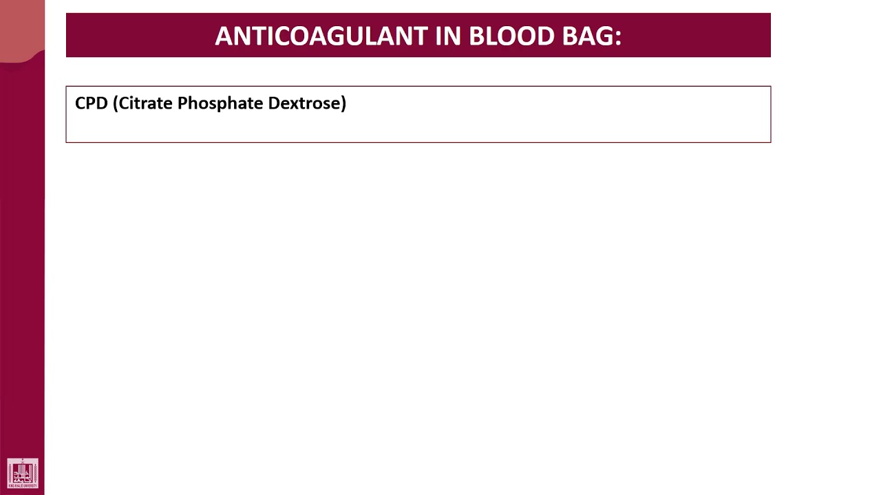 Hematology 4 U2L19 Anticoagulants in blood bag YouTube