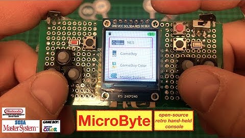 MicroByte - fully open-source, DIY 8-bit game console