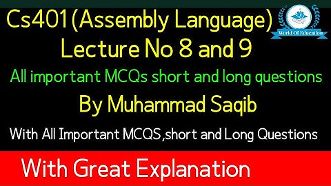 cs401 lecture no 8,9 | Cs401 lecture 8 | cs401 lecture no 9 | cs401 short lecture |by Sir Saqib