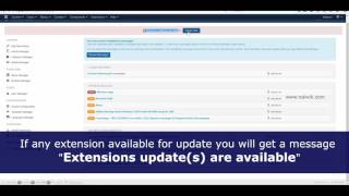 Update Joomla extensions manually on Joomla 3.4.x
