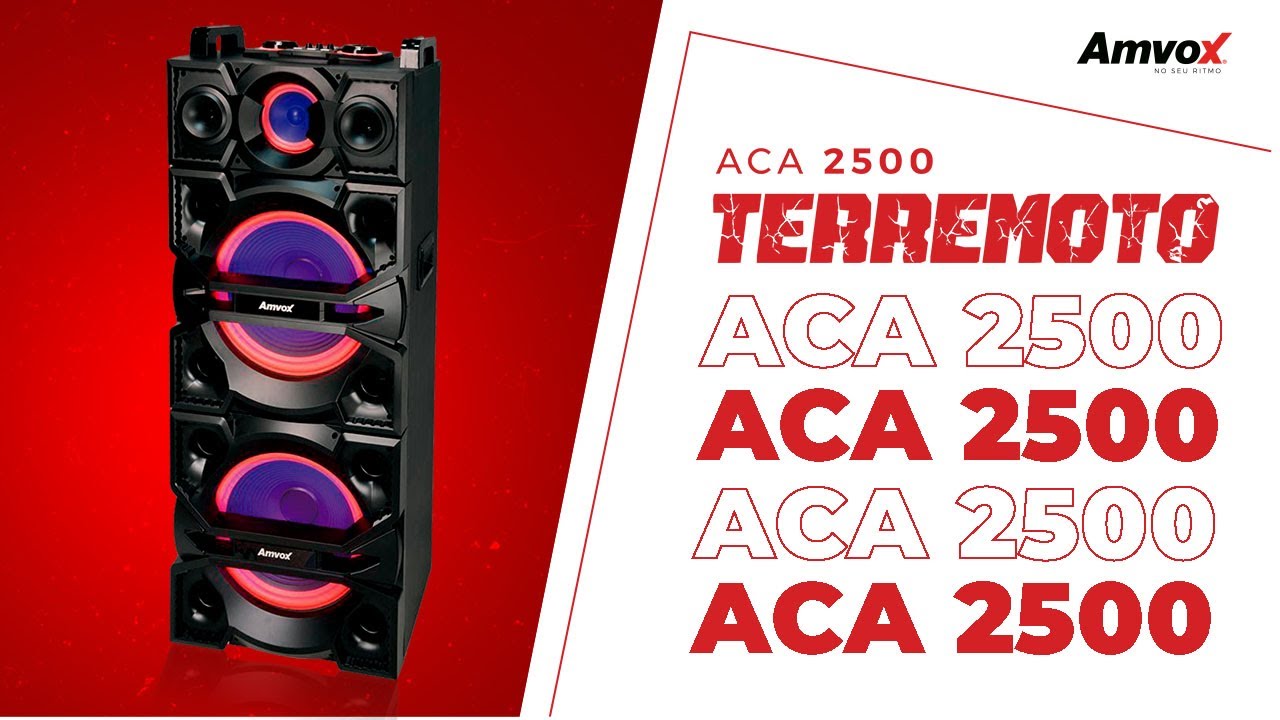 ACA 2500 TERREMOTO AMVOX YouTube