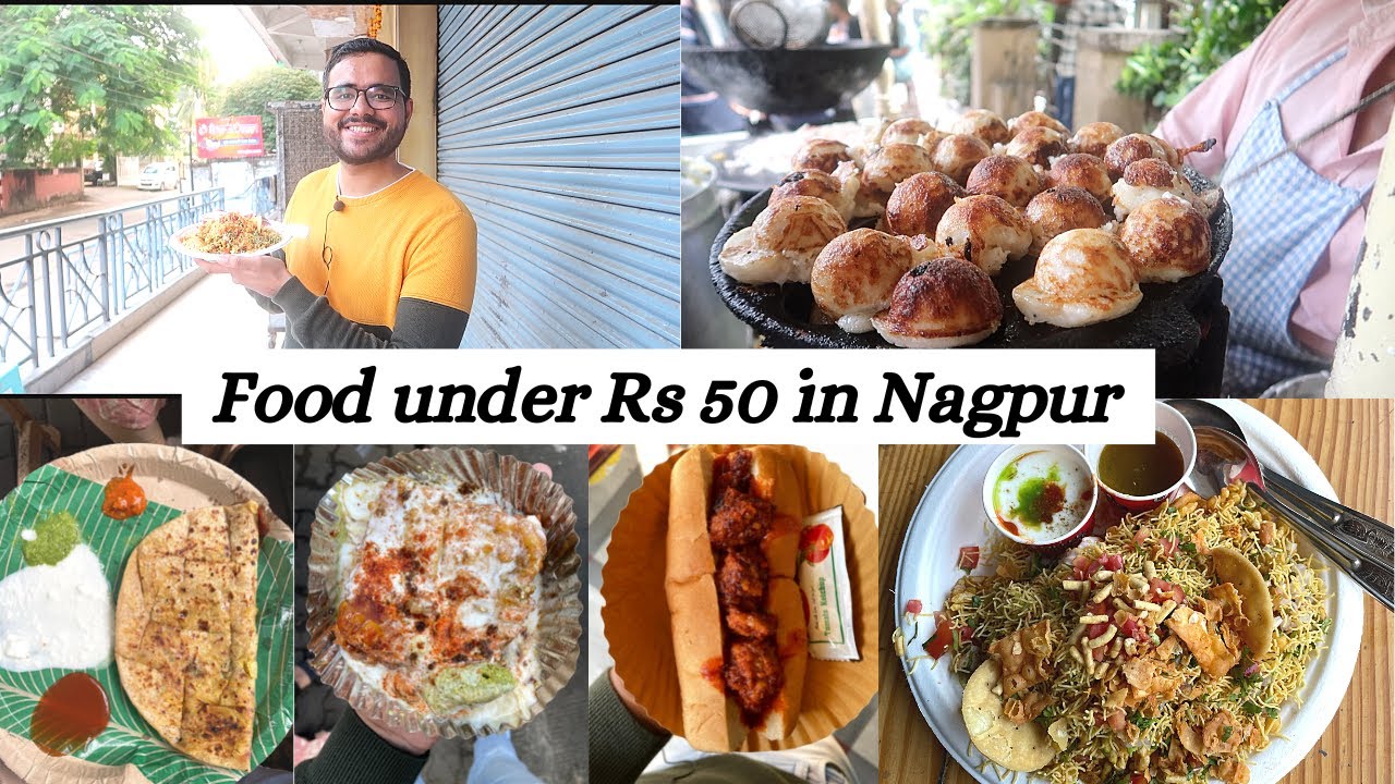 Best Food under Rs 50 in Nagpur Aaloo Paratha, Bhel puri, Manchurian