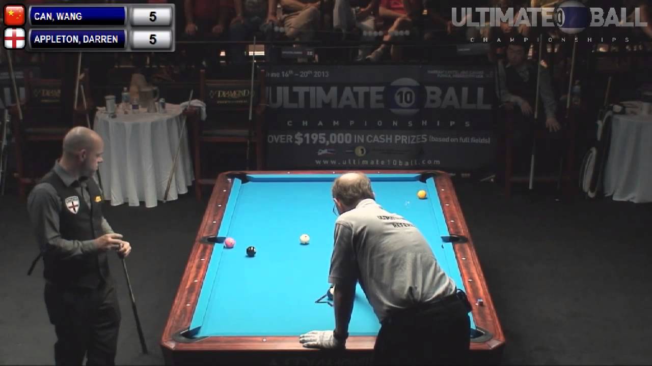 Wang Can v Darren Appleton Semi Final  Ultimate 10 Ball Championships 2013