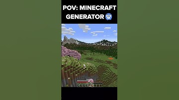 POV: When Minecraft Generates THIS World 🥶 #shorts