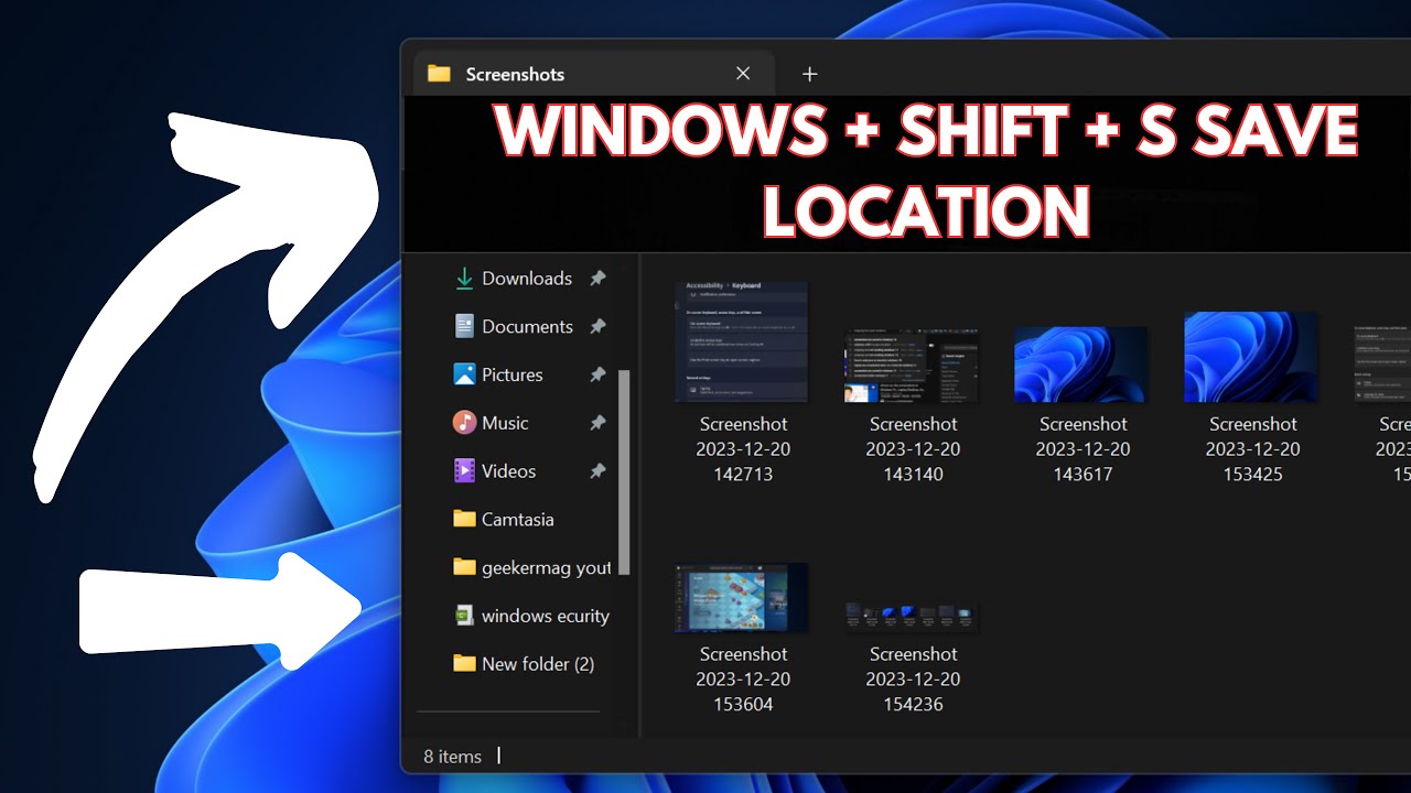 Snipping Tool Windows SHIFT S Save Location In Windows 11 YouTube