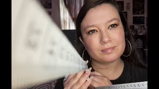 ASMR/ Measuring all parts of your face.