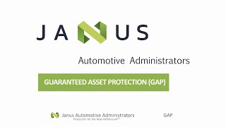 Janus Automotive - (GAP) Guaranteed Asset Protection