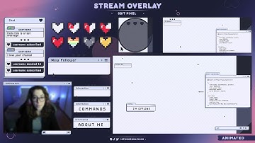 [ 8Bit Pixel ] FREE ANIMATED STREAM OVERLAY FOR DOWNLOAD