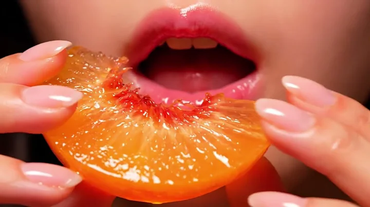 Glass Fruit ASMR  Slow Motion Crystalline Fruits Biting&Cutting  #asmr #asmrvideo