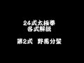 第2式 野馬分鬃