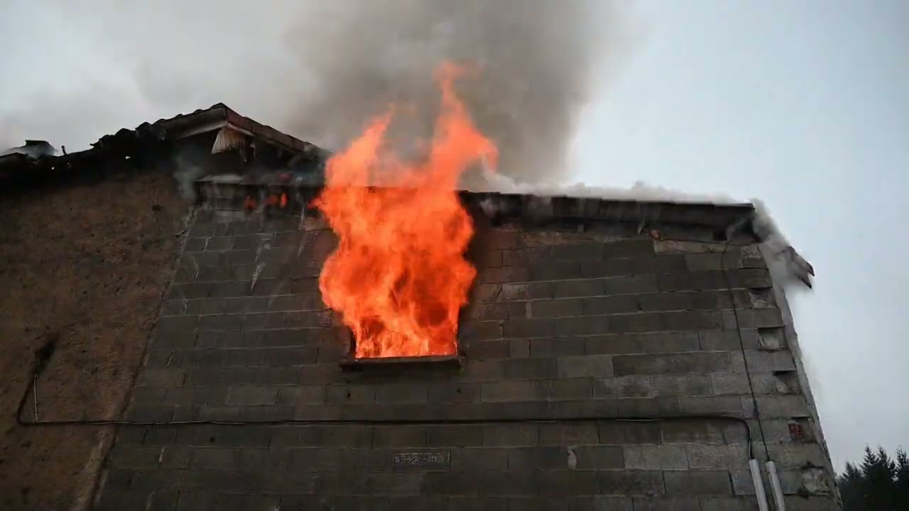 Feu de maison à Rosières