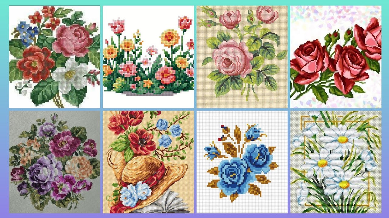 #1 Потрясающие и элегантные схемы для вышивки крестом/идеи дизайна вышивки чарсути. Вышивка ручно...