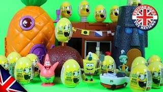 Spongebob Squarepants Super Surprise Eggs &amp; Simba Toys | Huevos Sorpresa De Bob Esponja