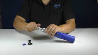 Installation of the insert support incl. insert at the DIATEST TD Gauge+ MOTORIZED