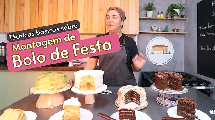Como montar bolo de festa - Aula iniciante de montagem de bolos de festa, aniversário