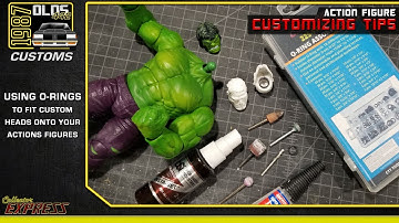 Customizing Action Figures Tutorial - Using O-Rings to fit Custom Heads onto your Action Figures