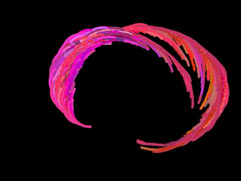 Growing a Collatz Tree - With bending angle 8°