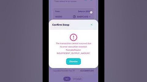 HOW TO FIX PANCAKESWAP Transaction ERROR:INSUFFICIENT OUTPUT AMOUNT