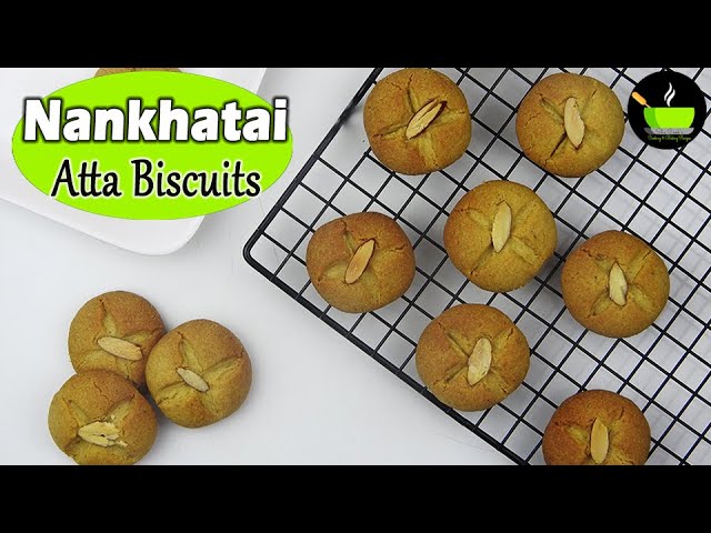 Nankhatai Recipe | How to Make Nankhatai | Nan Khatai Recipe | Wheat Biscuits | Eggless Biscuit | She Cooks