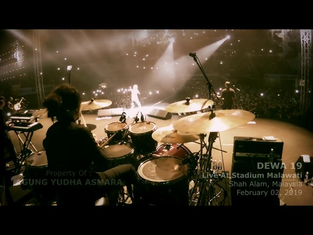 DRUM CAM - DEWA 19 - LIVE AT MALAYSIA - PART 1 class=