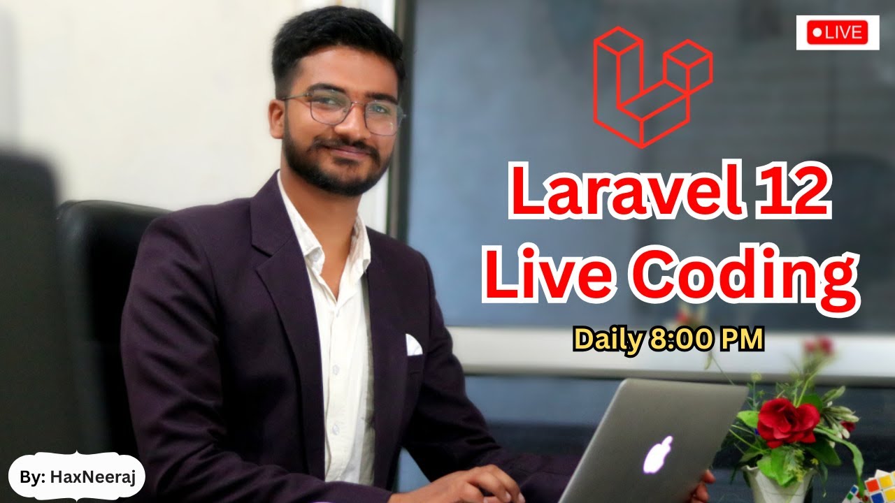 Laravel 12 Live Coding Stream | Livewire 3 Authentication, Authorization & Frontend Architecture