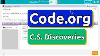 Code.org Lesson 4 Mini-Project HTML Web Page | Tutorial with Answers | COMPLETE SITE | Unit 2 (4.3)