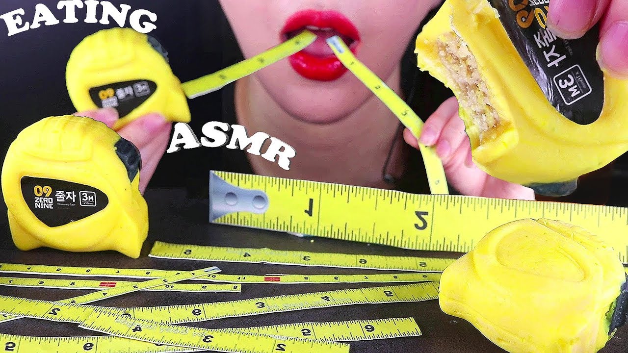 ASMR EDIBLE📏 TAPE MEASUR 먹는 줄자 먹방 eating sounds mukbang PRANK PAPER