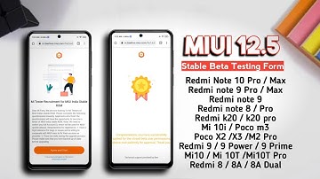 🇮🇳MIUI 12.5 Install Indian Users | MIUI 12.5 Stable Beta Testing Form Released How To Fill 12.5 Form