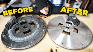 Can I Turn This Wobbly Flywheel Straight? - Day 7,8,9 - Marble Machine Flywheel Prototype