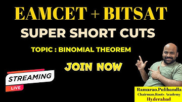 Binomial Theorem  Super short Cuts for Eamcet + Bitsat
