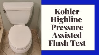 Kohler Highline Pressure Assisted Flush Test