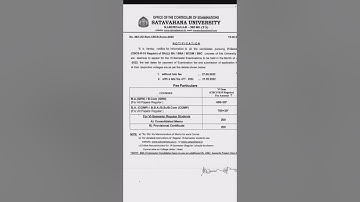 Satavahana University time table|#satavahanauniversity