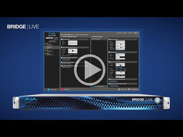 Producing Streaming Video for Multiple… BRIDGE LIVE - Multi-Channel Video Encoding, Decoding, Streaming