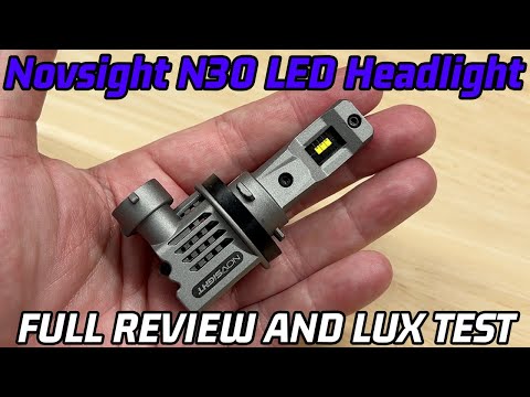 Novsight N30 Review and Lux Test - All Metal, "All in One" LED Headlight