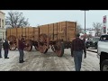 Borax wagons, wood wheels finally roll Borax wagons, wood wheels finally roll