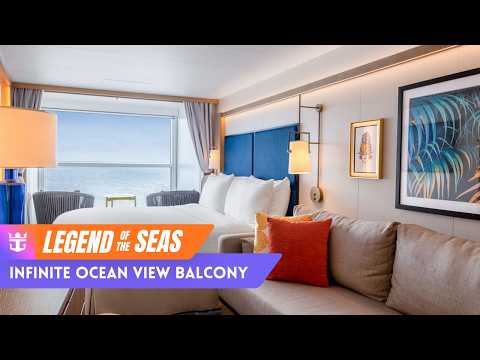 Legend of the Seas Infinite Ocean View Balcony walkthrough tour