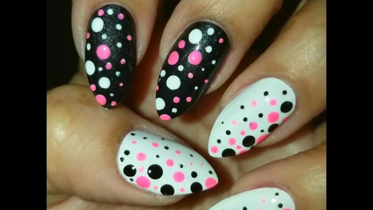 5. Metallic Lines and Dots Nail Design - wide 9